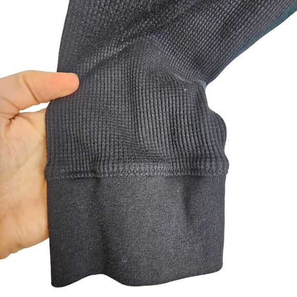 40 Grit by Duluth Trading Co Mens Black Thermal LS Henley Size 2XL Standard Fit - Picture 4 of 9